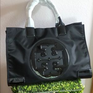Tory Burch Nylon Ella Patent Tote